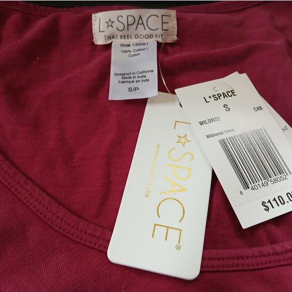 L*Space Revolve Wildwood Mini Dress Cabernet - Size Small - Picture 2 of 6